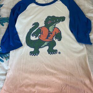 NEW 3/4 sleeve UF Gator ombre shirt